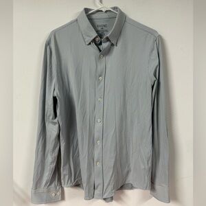 Rhone Men's Commuter Shirt White/Blue Stripes Long Sleeve Button Down Medium